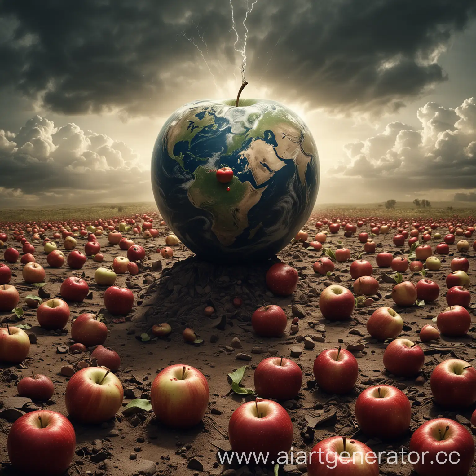 Apples-Launching-Assault-on-Earth-Fruit-Invasion-Warfare
