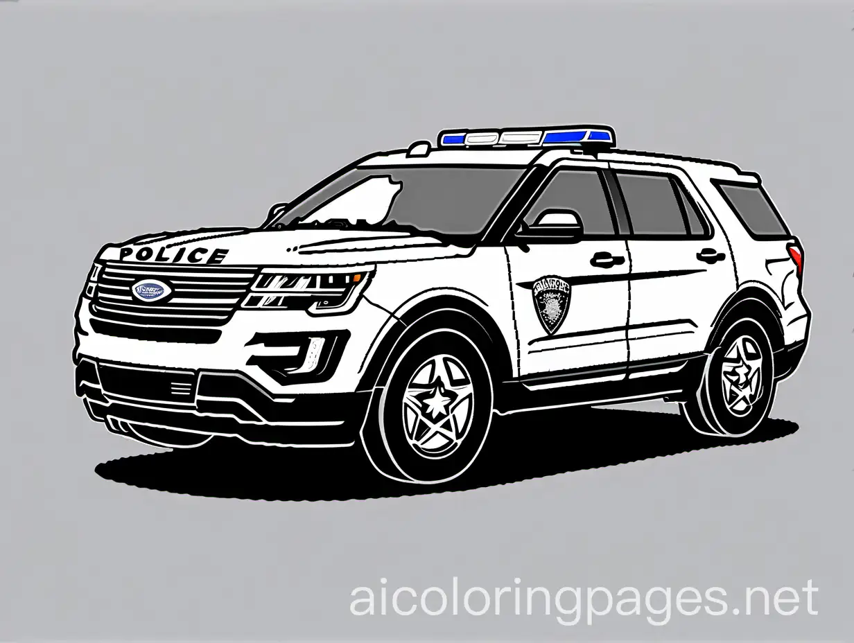 Kingsport-TN-Police-SUV-Coloring-Page-Black-and-White-Line-Art-for-Simple-Coloring