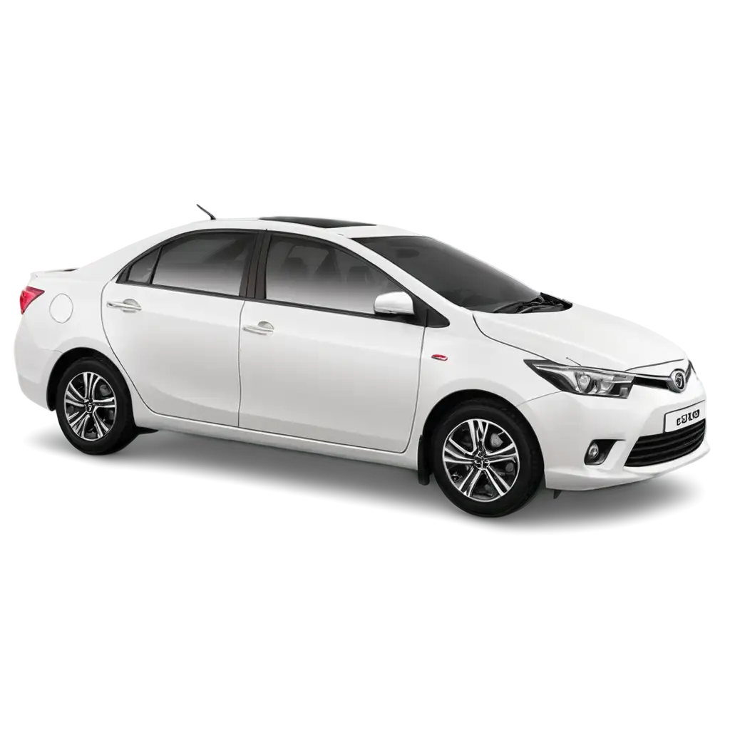 Vios-White-Car-in-Slanting-Position-HighQuality-PNG-Image-for-Versatile-Online-Applications