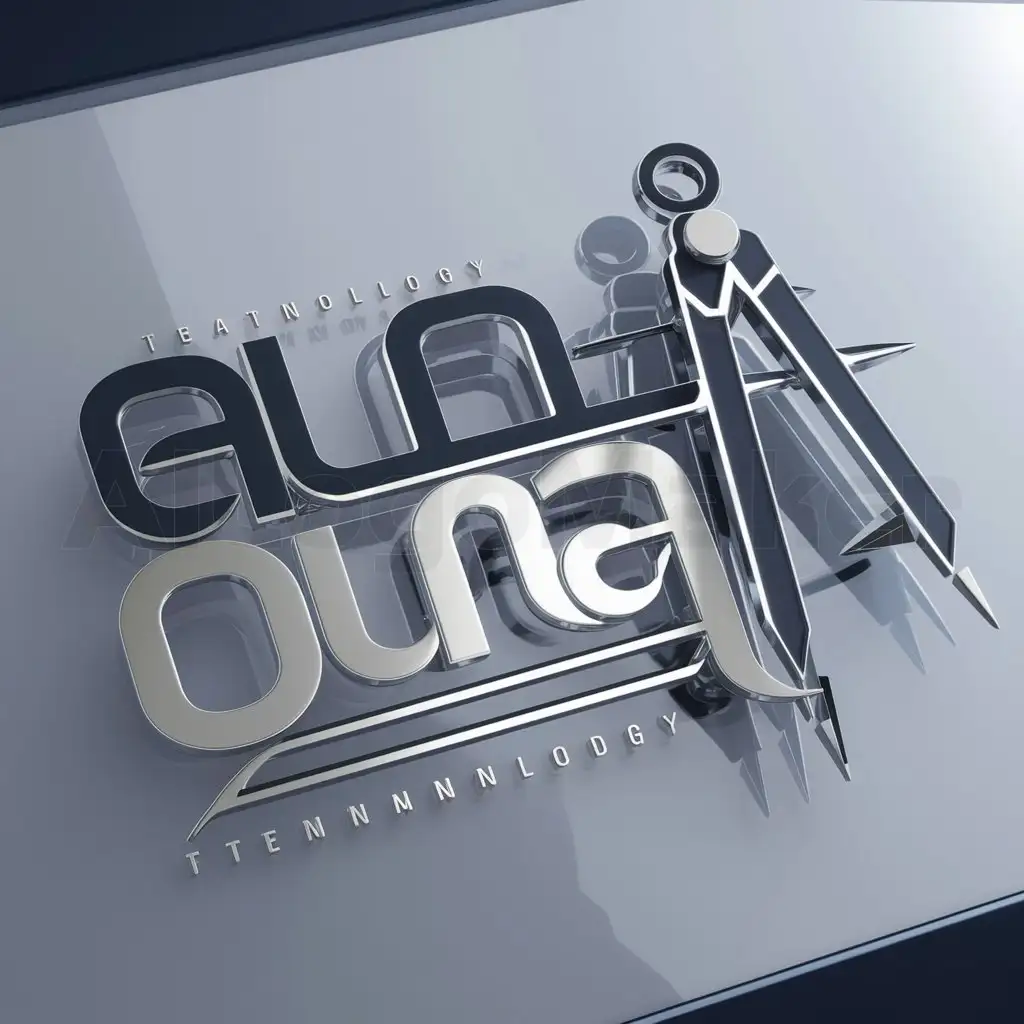 a logo design,with the text "AL OURAGHI", main symbol:draftsman,Moderate,be used in Technology industry,clear background