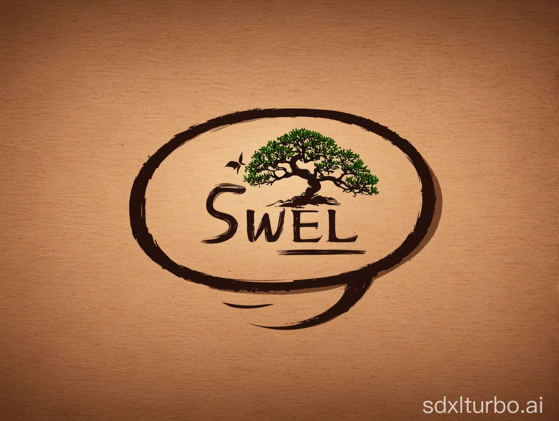 为"ESWELL"设计一个logo,这个logo主要用于户外体育用品和盆景花盆