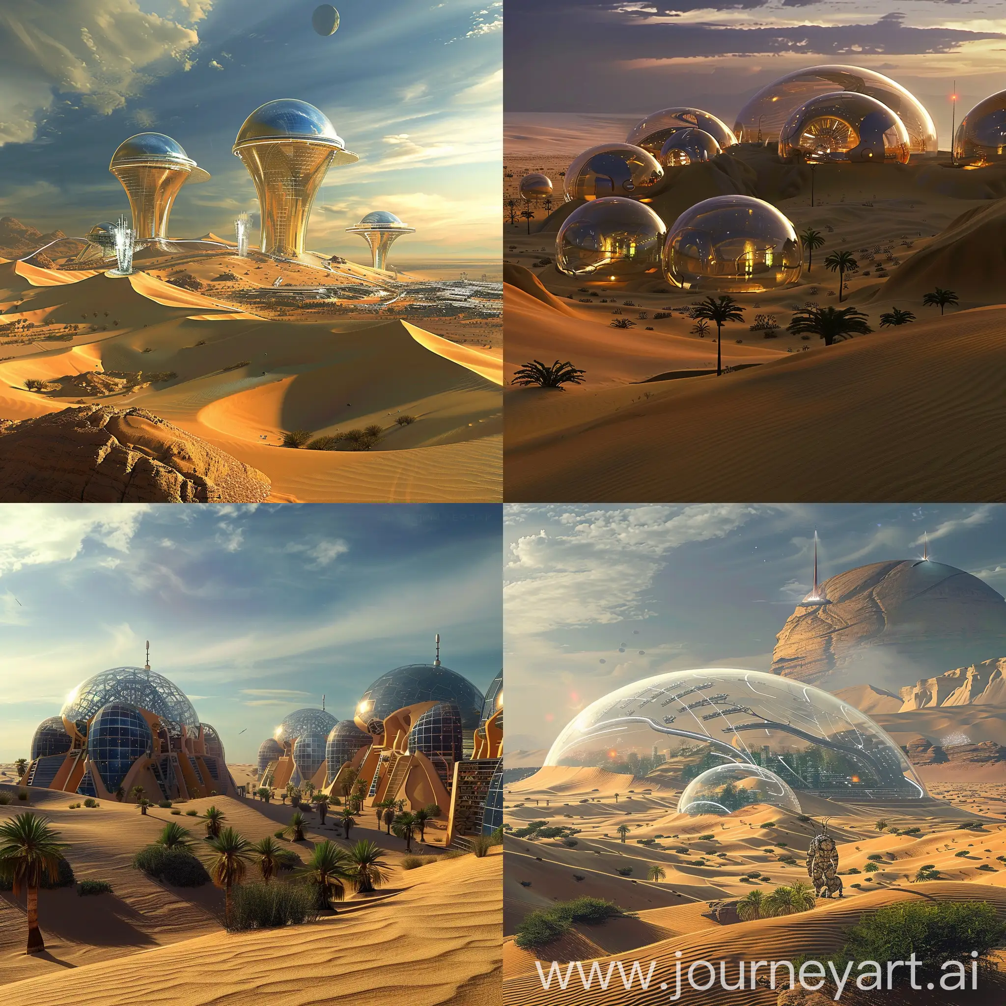 Futuristic-Sahara-Desert-SolarPowered-Climate-Domes-and-AIGuided-Archaeological-Drones