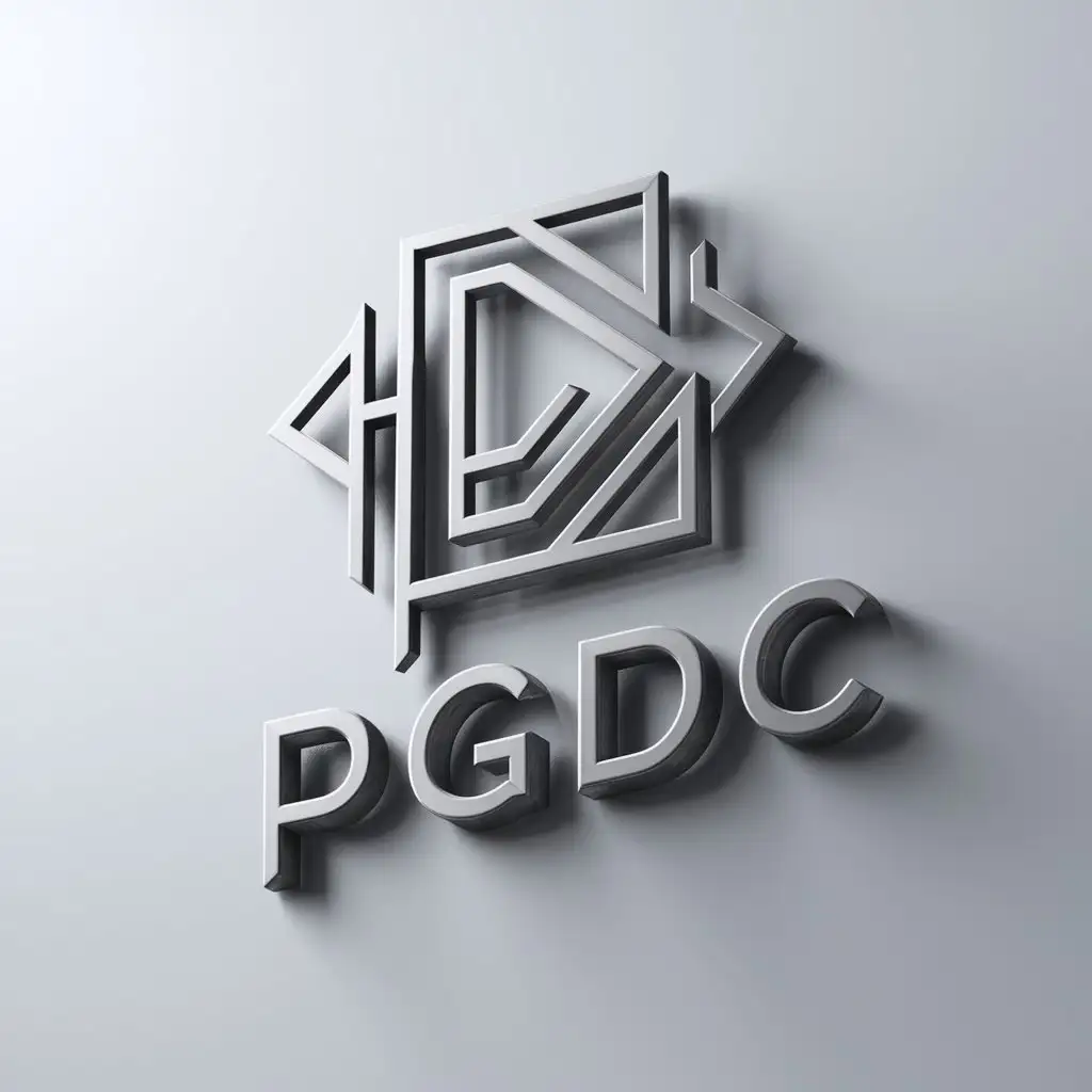 a logo design,with the text "PGDC", main symbol:PGDC,complex,be used in Technology industry,clear background