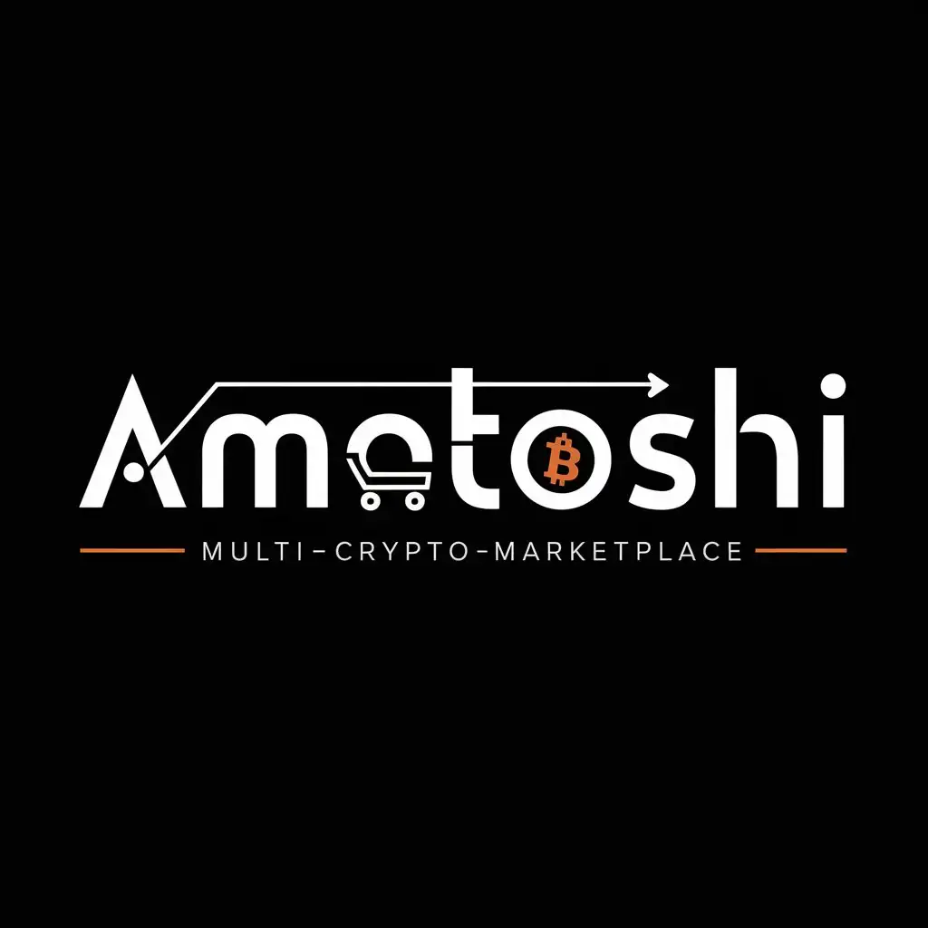 LOGO-Design-For-Amatoshi-MultiCryptoMarketplace-with-Bitcoin-Symbol-and-Shopping-Cart-Elements-on-Black-Background