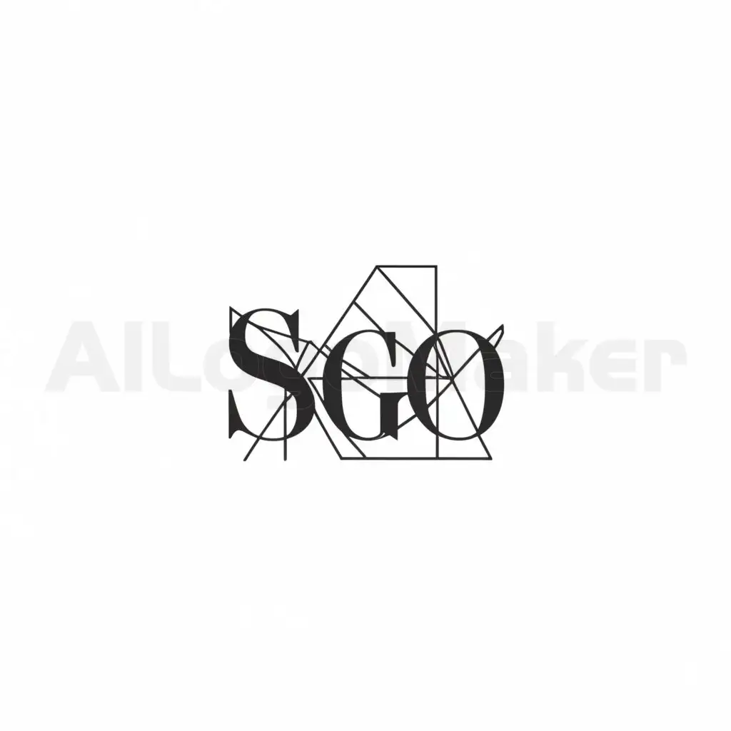 a logo design,with the text "Silvia Gonzalez Ortega", main symbol:sgo,Minimalistic,clear background