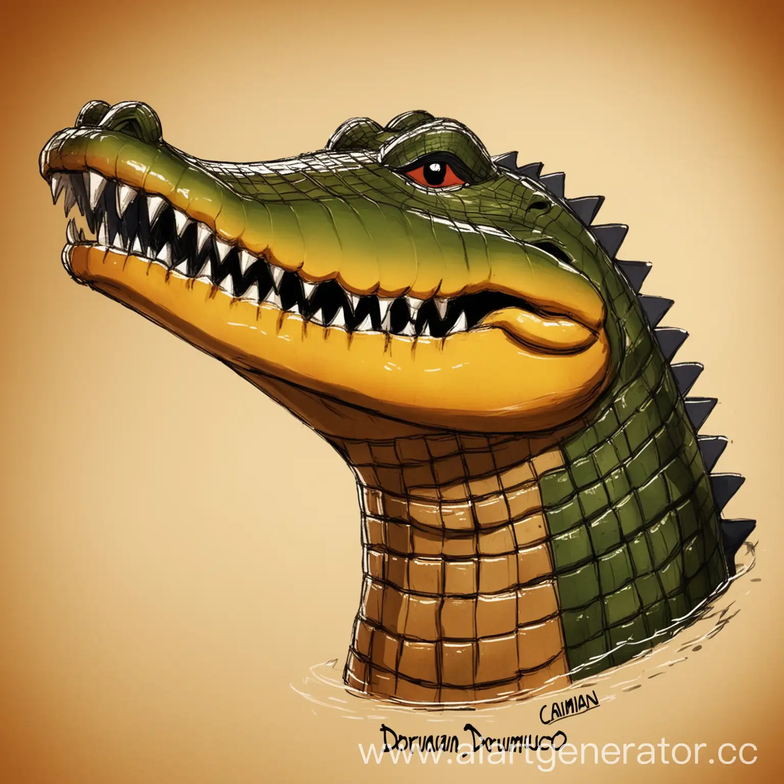 Dorumuco-Caiman-Drawing-and-Painting