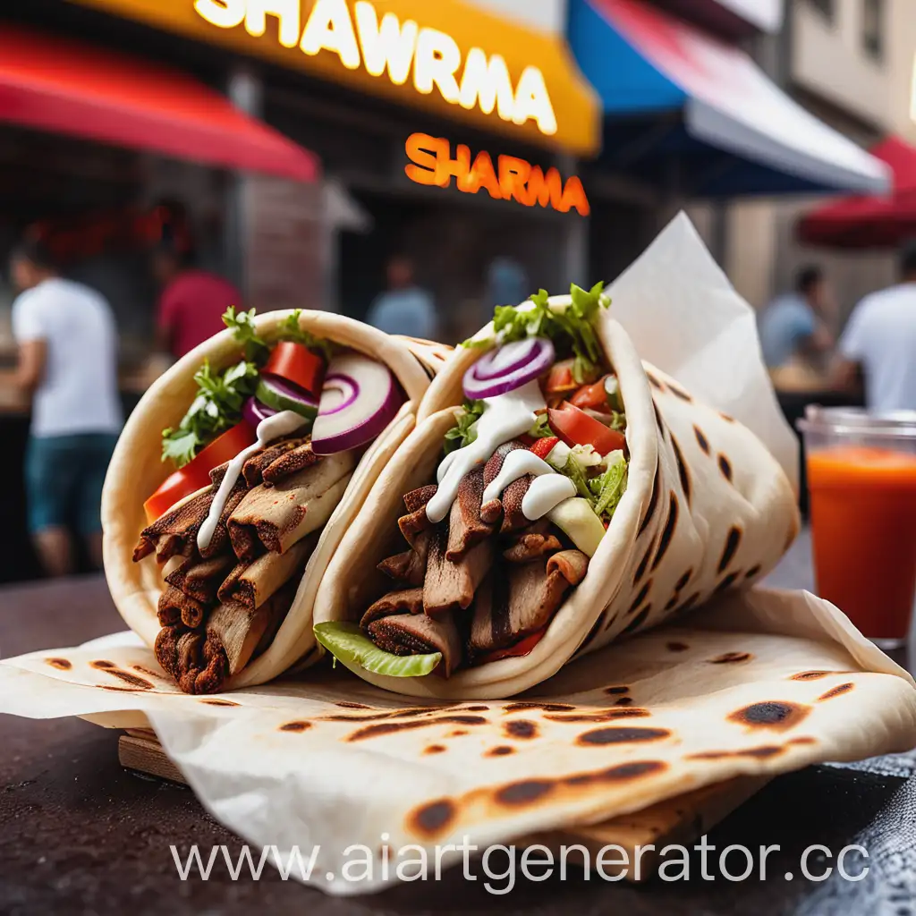 Delicious-Shawarma-at-a-Vibrant-Street-Food-Restaurant