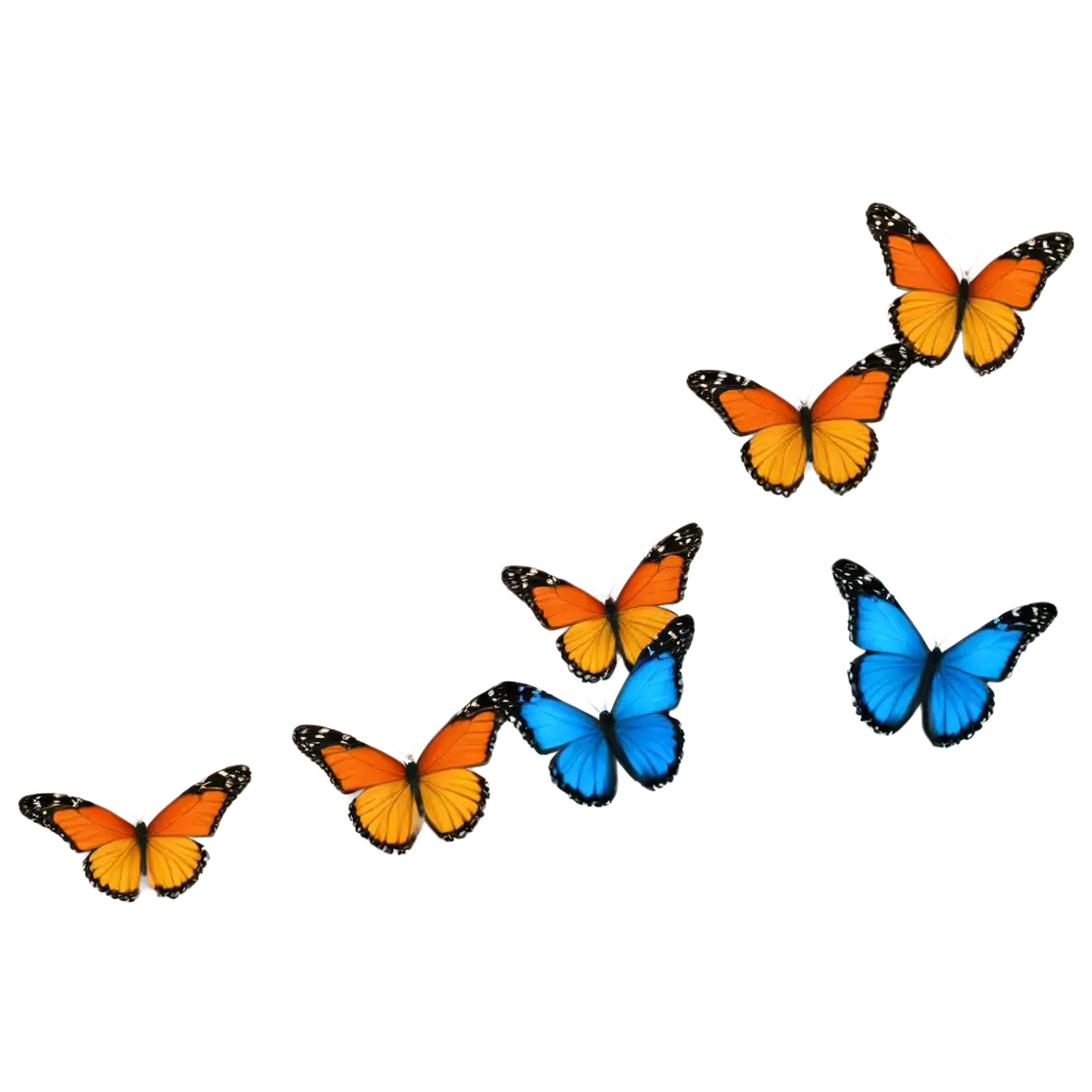 mariposas volando aleatoriamente