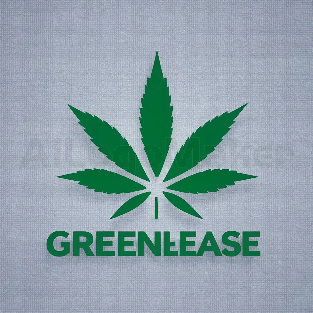 a logo design,with the text "GreenEase", main symbol:Feuille cannabise cbd,Moderate,be used in Internet industry,clear background