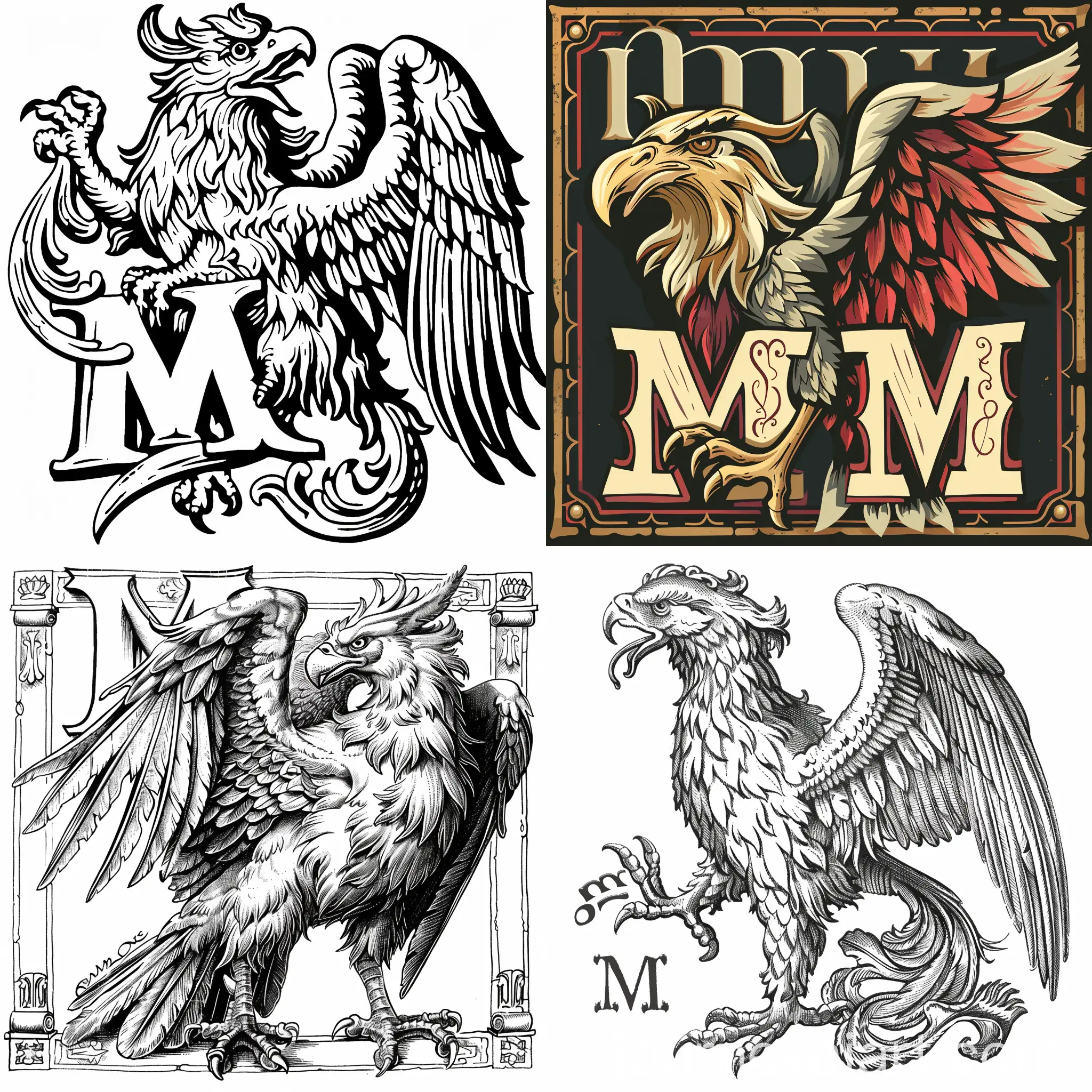 Mythical-Griffin-Concealing-Secret-Message