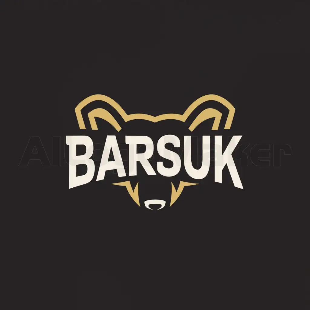 a logo design,with the text "BARSUK", main symbol:Badger,complex,be used in Retail industry,clear background