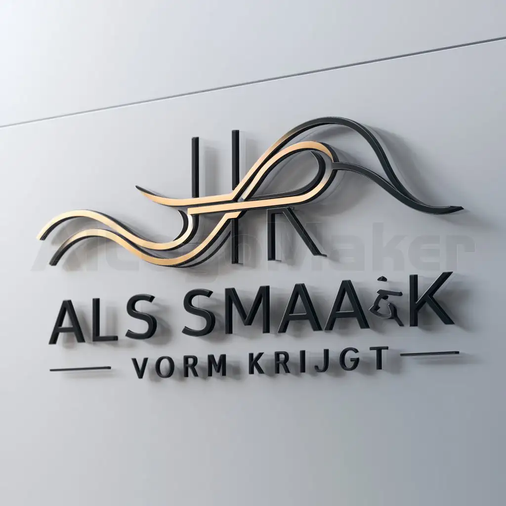 a logo design,with the text "Als smaak vorm krijgt", main symbol:HR,complex,clear background