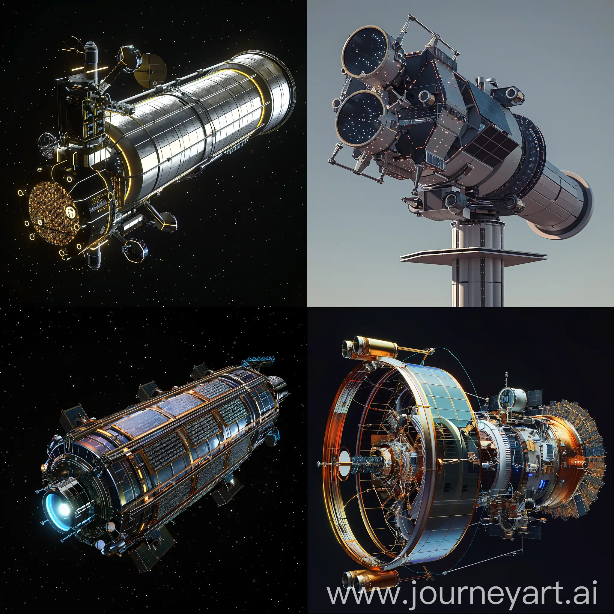 Futuristic-Space-Telescope-with-Quantum-Processing-Unit-QPU-and-AIBased-DecisionMaking-System