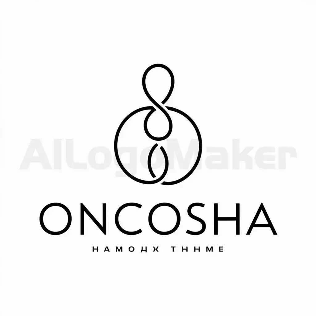 a logo design,with the text "ONCOSHA", main symbol:KOTENOK,Minimalistic,be used in Others industry,clear background