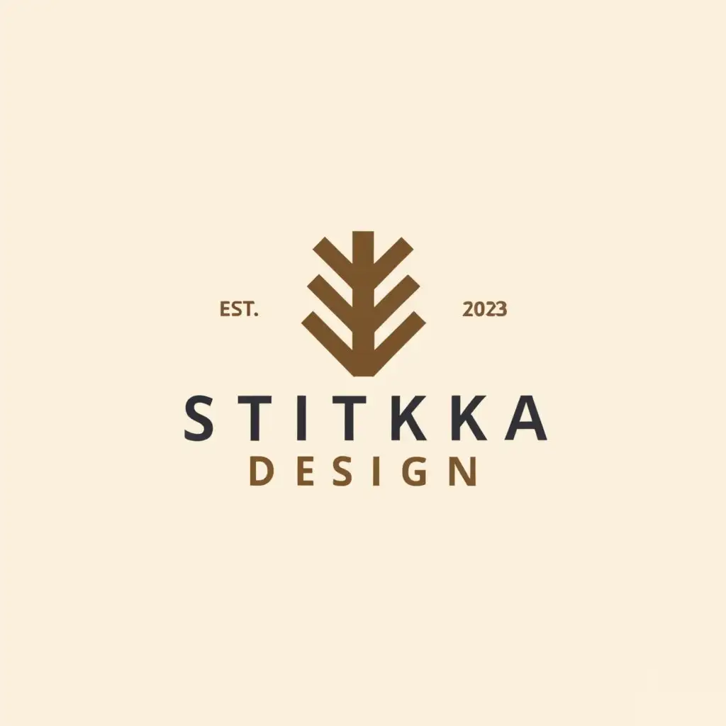 LOGO-Design-For-Sitka-Design-Elegant-Sitka-Spruce-Branch-Emblem-on-Clean-Background