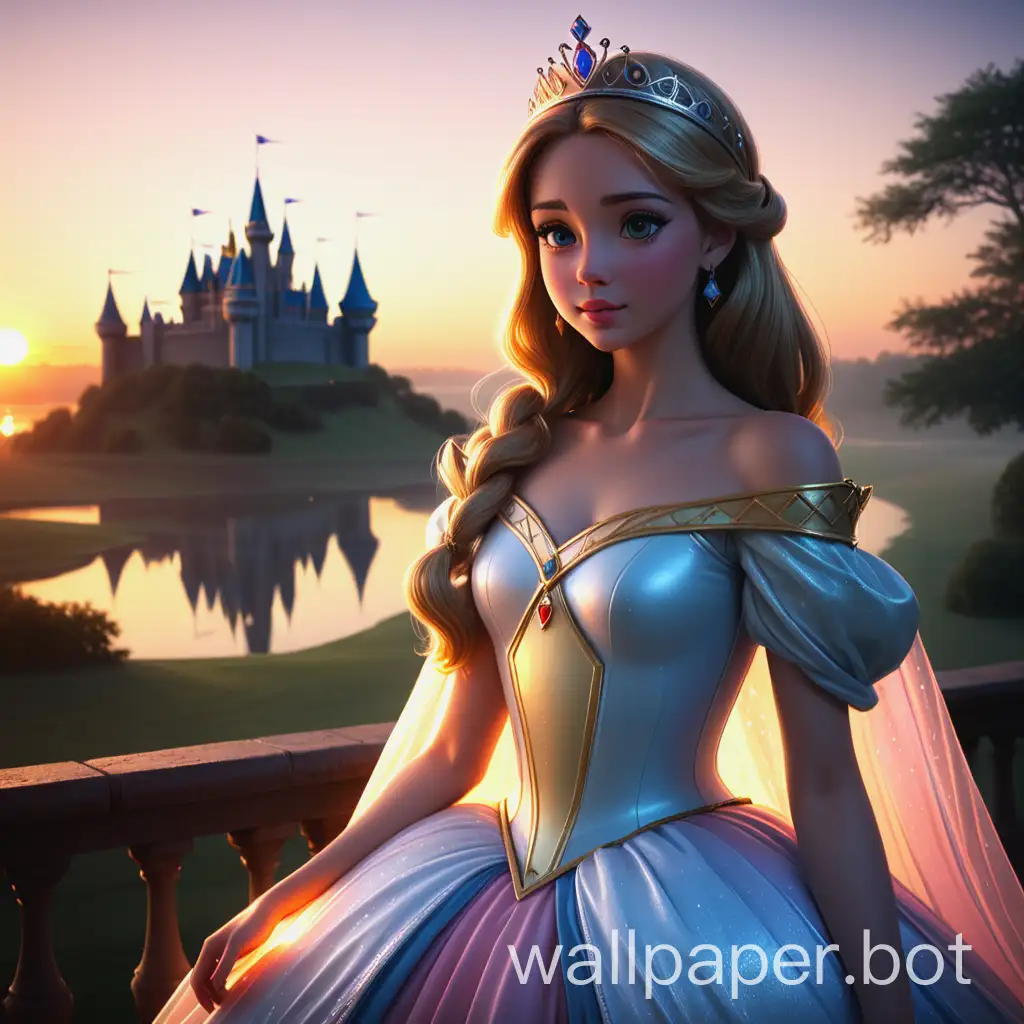 Enchanting-Princess-Silhouette-in-Golden-Sunrise