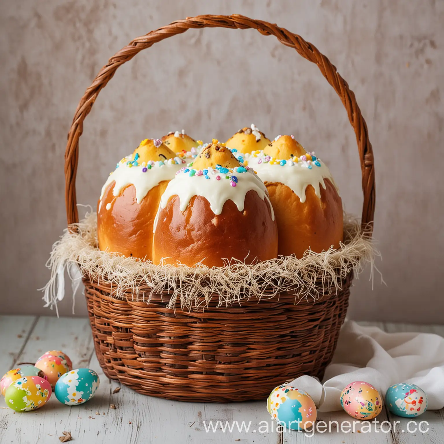Traditional-Easter-Kulich-in-a-Decorative-Basket