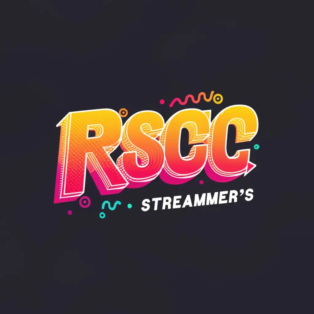 a logo design,with the text "Rowdy Streamer's Club", main symbol:RSC,Moderate,be used in Entertainment industry,clear background