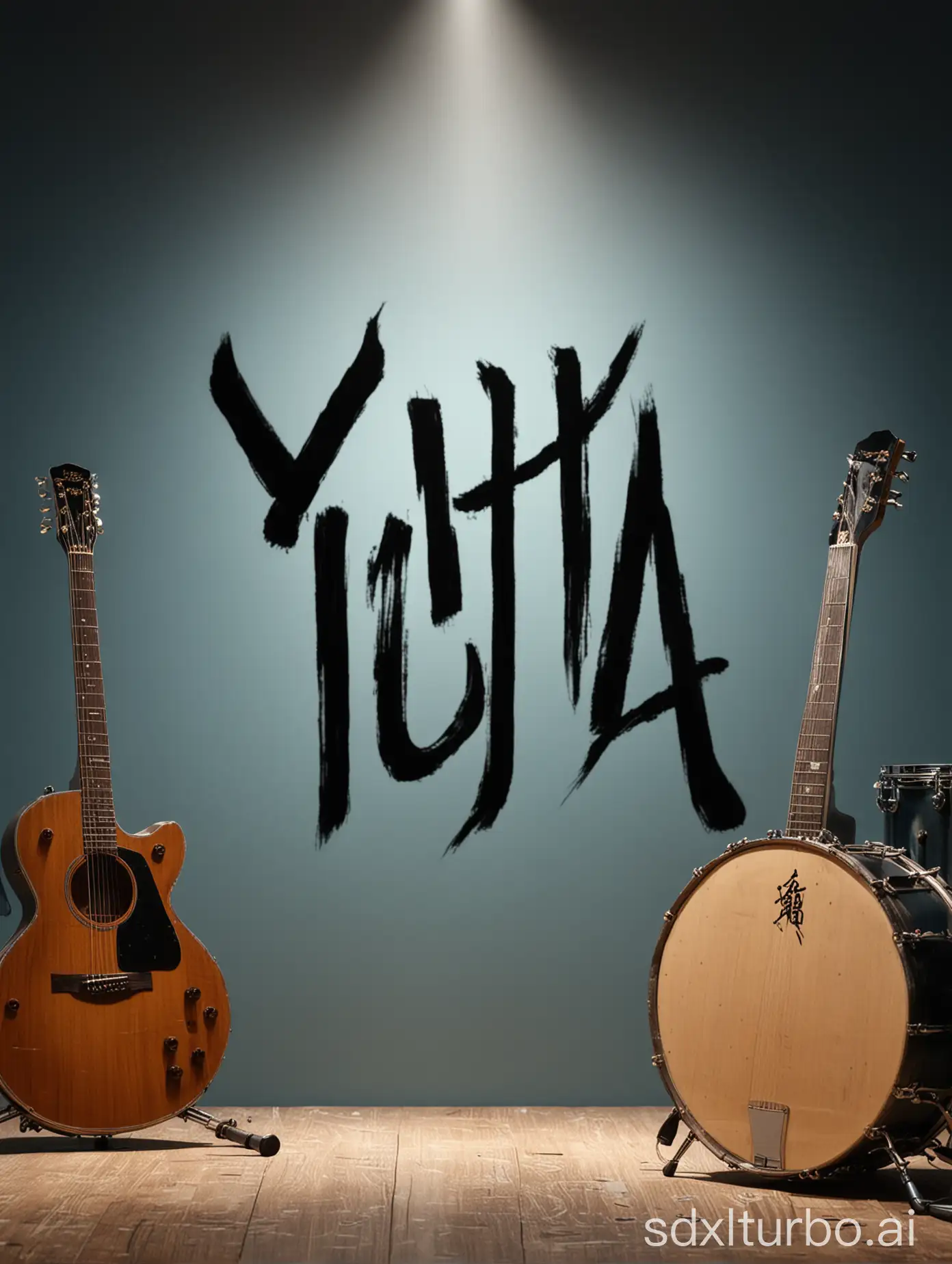 Musical-Instruments-Guitar-and-Drum-Set-with-YIJIA-MUSIC