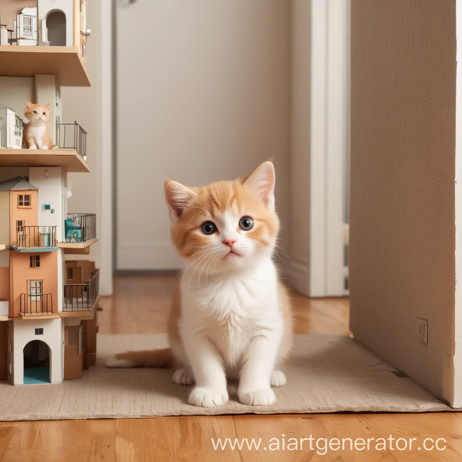 Adorable-Cat-Selecting-an-Apartment