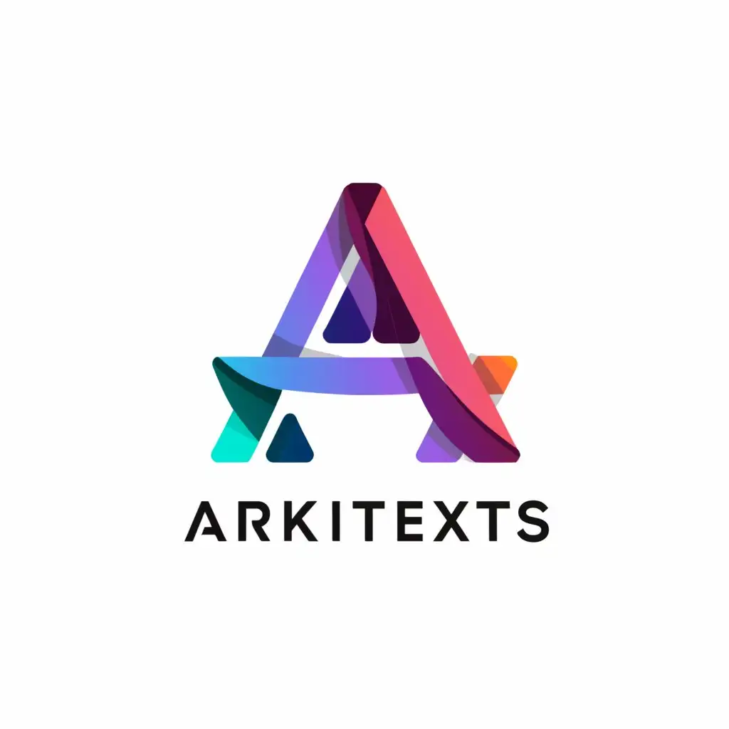 a logo design,with the text "arkitexts", main symbol:A,Moderate,be used in Technology industry,clear background