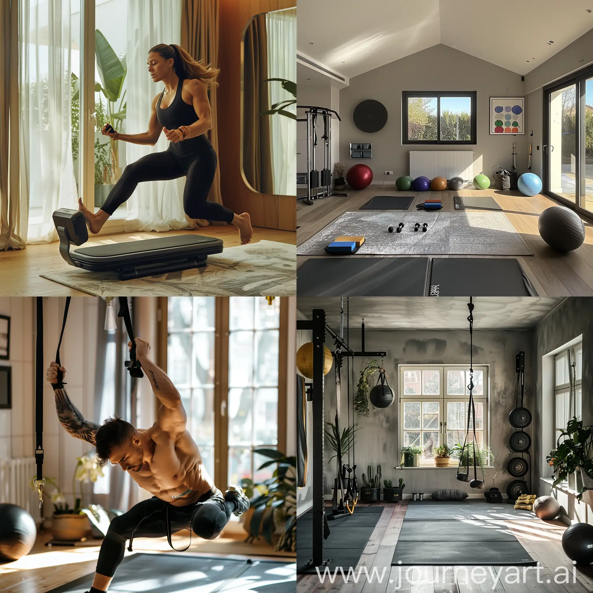Exercise course at home