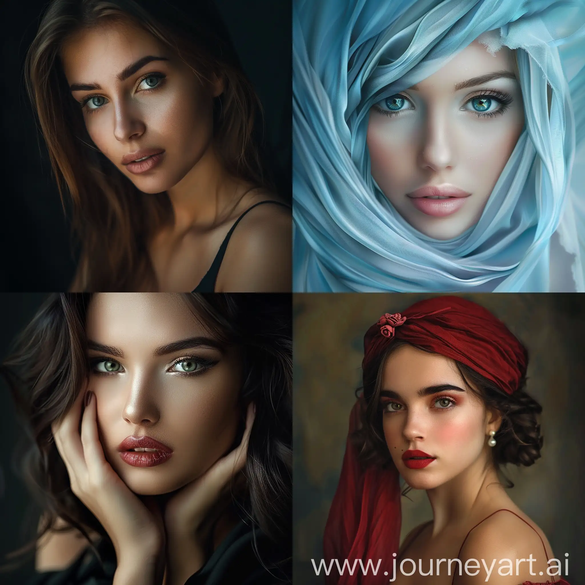 Elegant-Woman-Portrait-in-Vibrant-Colors