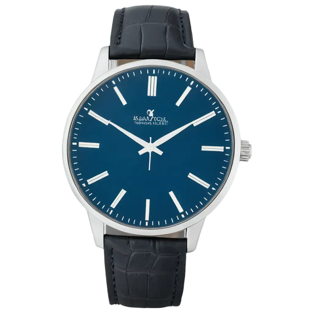 Exquisite-Blue-Dial-Watch-PNG-Elevate-Your-Style-with-HighQuality-Timepieces