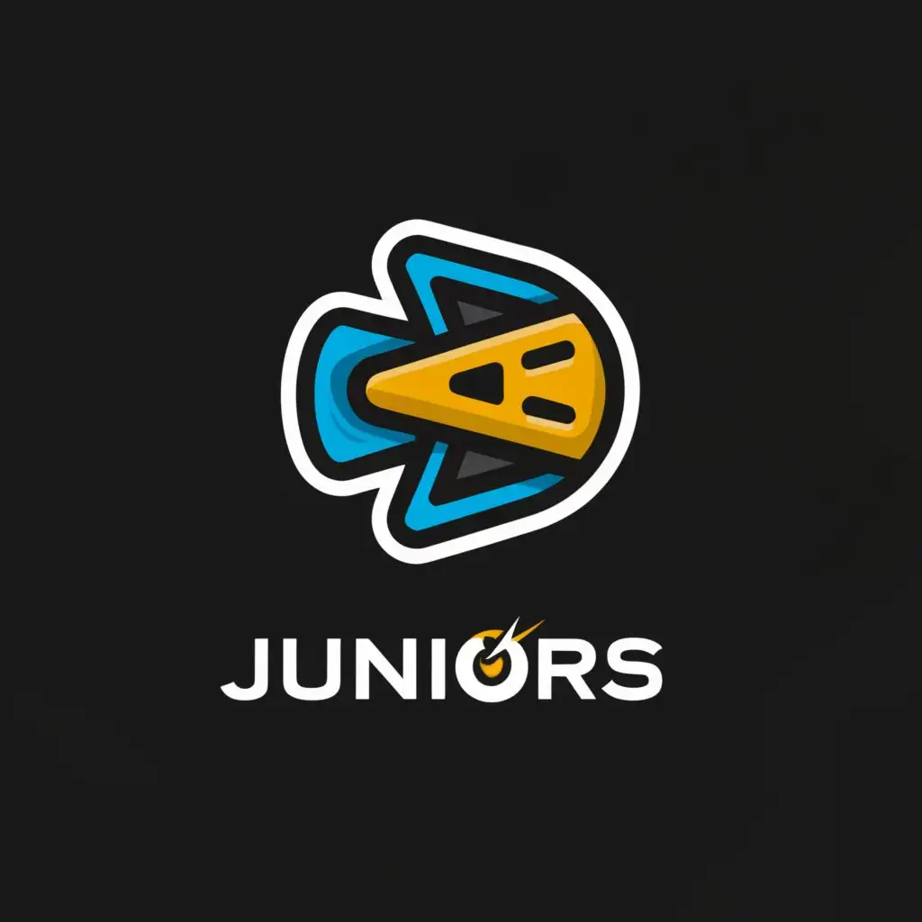 a logo design,with the text "Juniors", main symbol:Media football,Moderate,be used in Sports Fitness industry,clear background