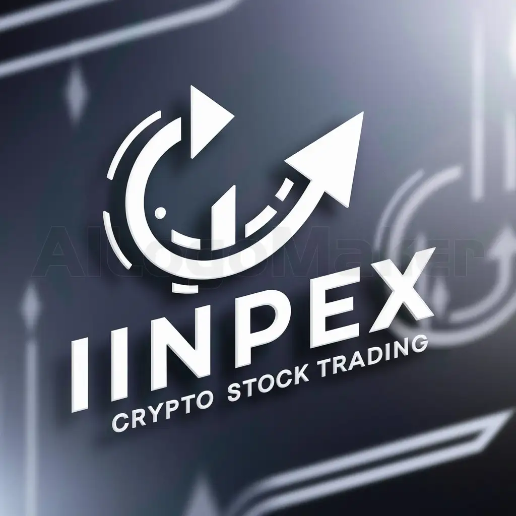 a logo design,with the text "Inpex Crypto Stock Trading", main symbol:Forex signal,complex,be used in Internet industry,clear background