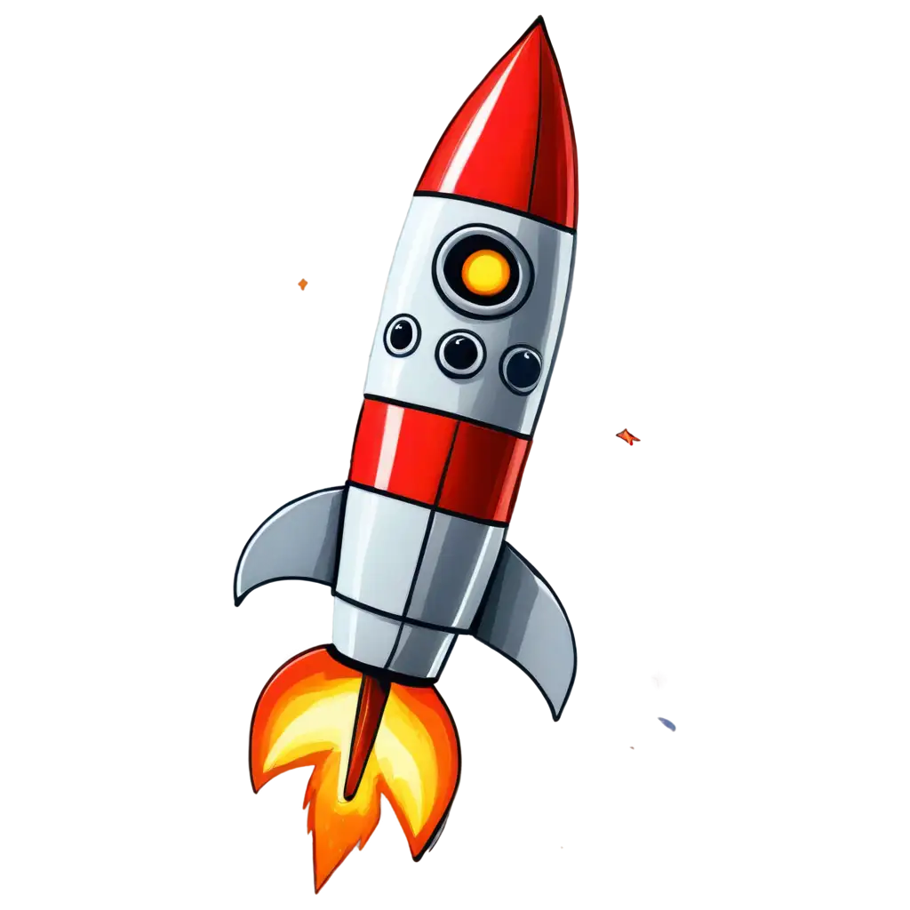 Rocket-Cartoon-PNG-Vibrant-and-Creative-Illustration-for-Online-Content