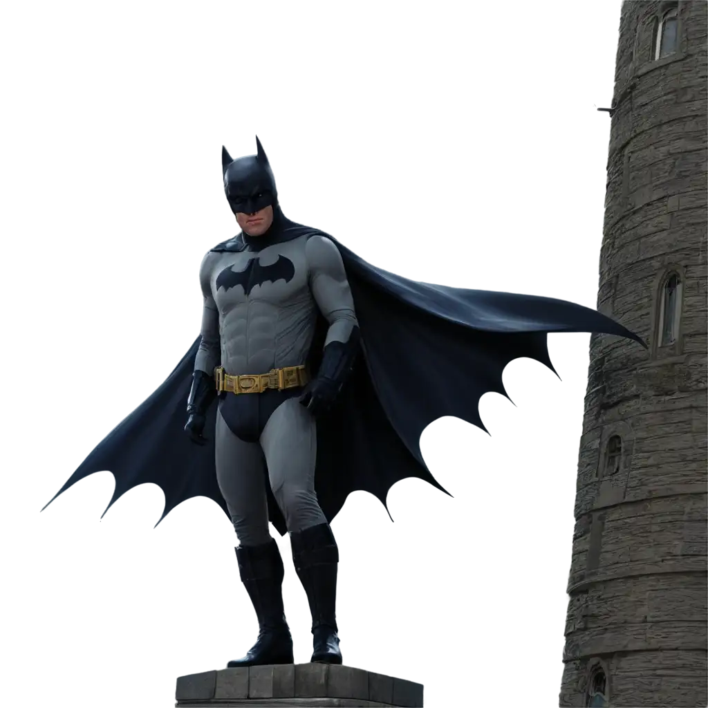 batman at tower