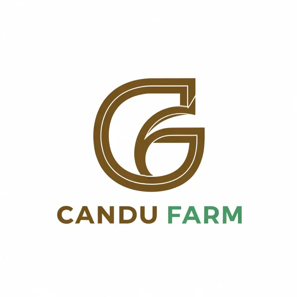 a logo design,with the text "candu farm", main symbol:cf,Moderate,clear background