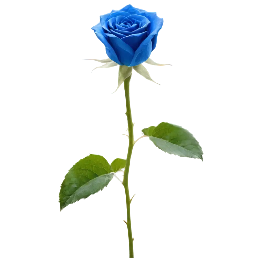 close up of blue rose flower