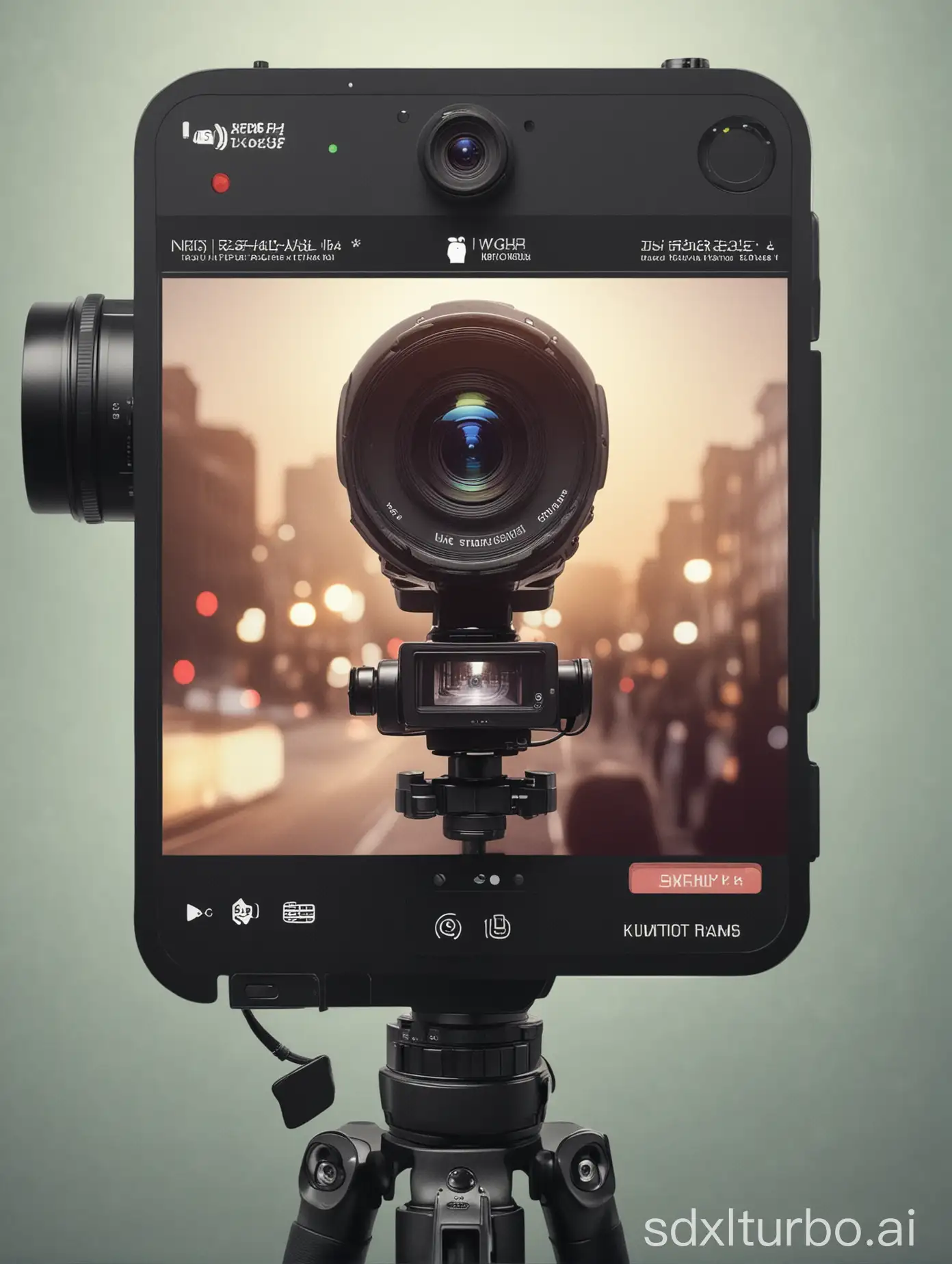 Vibrant-Live-Streaming-Camera-Poster-with-Dynamic-Motion-Blur-Effect