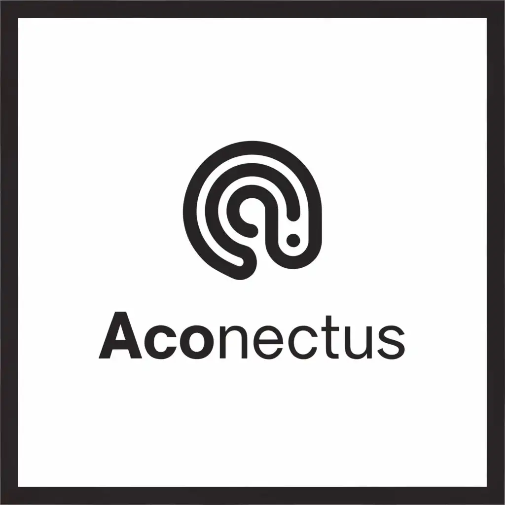 a logo design,with the text "AiConectus", main symbol:conection,tech,Minimalistic,be used in Technology industry,clear background