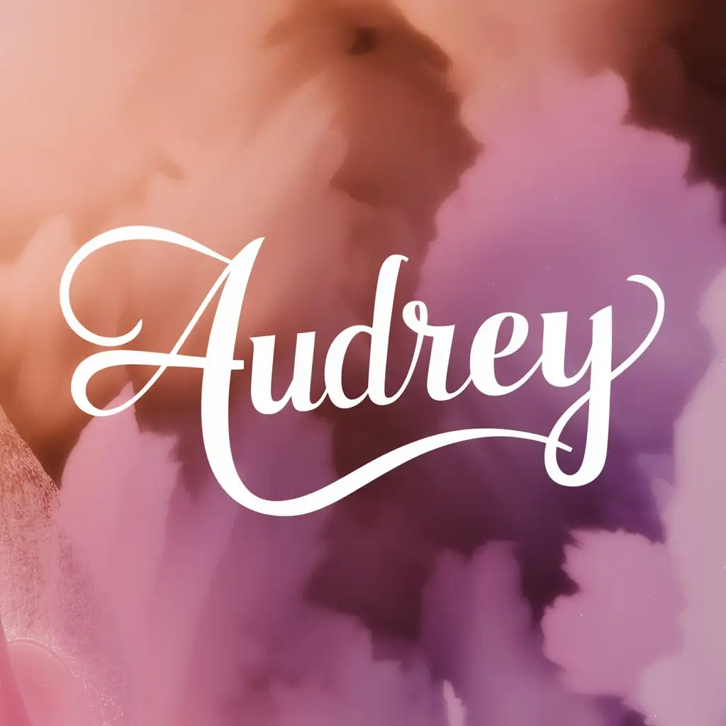 Audrey name wallpaper AI generate