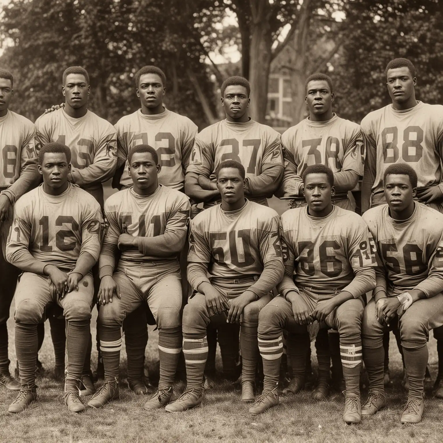 Historic African American Football Team 1912