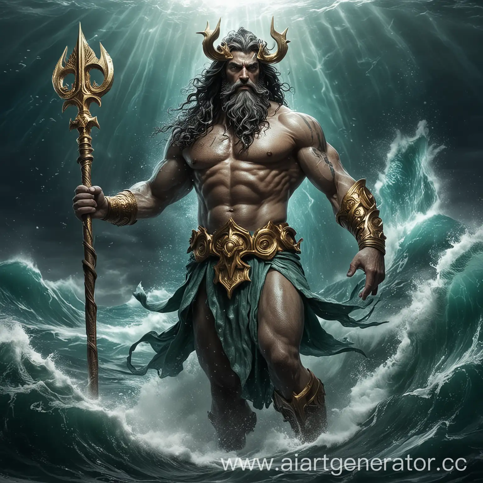 God of the seas (Poseidon)