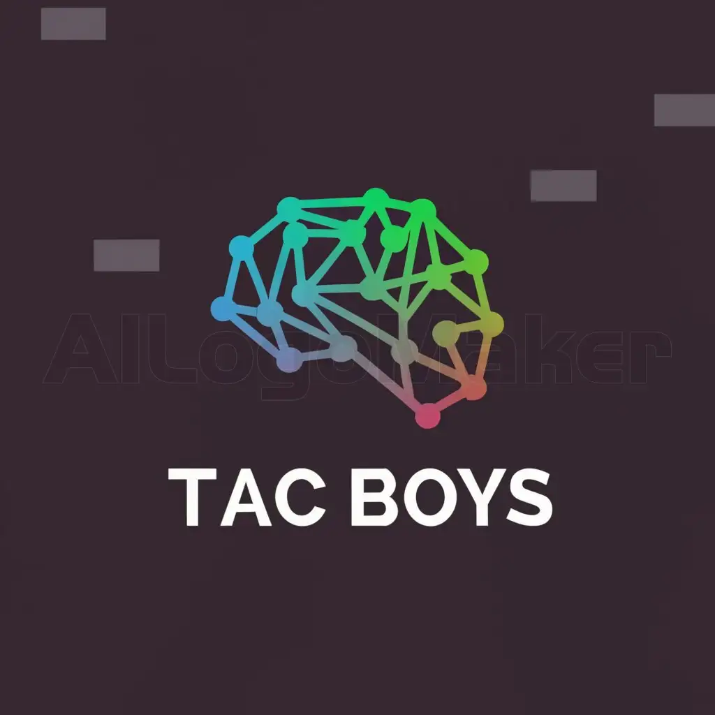 a logo design,with the text "Tac Boys", main symbol:futuristic,complex,be used in Internet industry,clear background