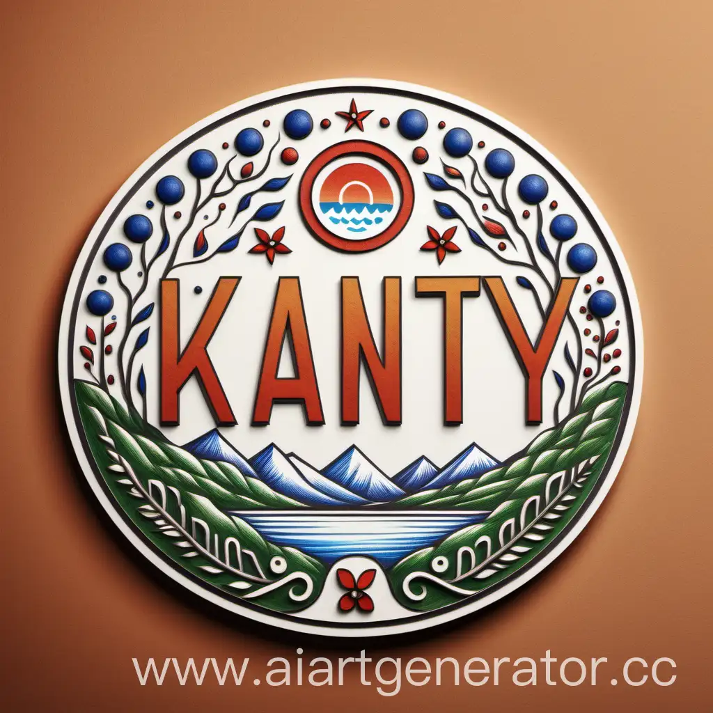 KhantyMansi-Autonomous-Okrug-Logo-Symbolic-Representation-with-Letters-and-Natural-Elements
