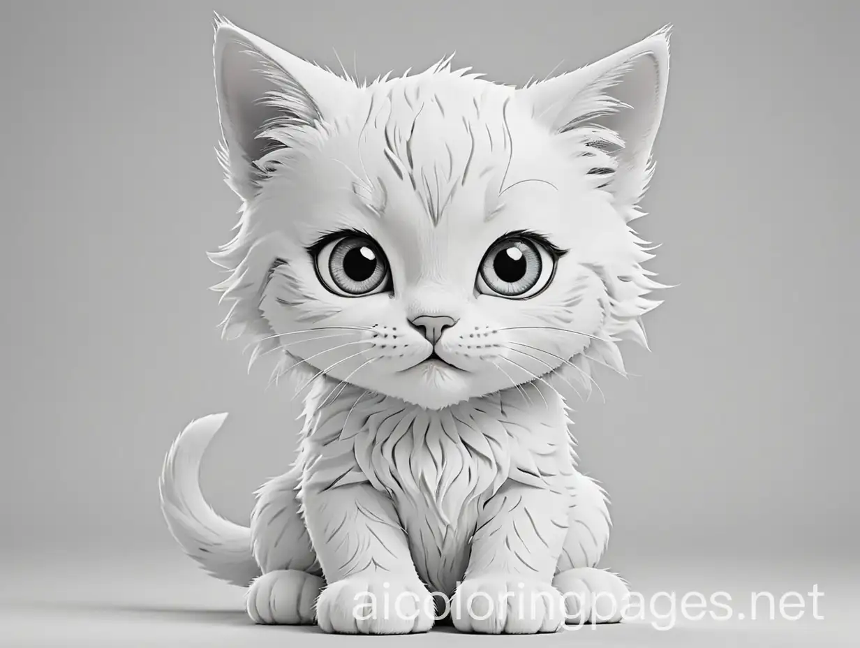 Simple-Black-and-White-Kitty-Cat-Coloring-Page-for-Kids