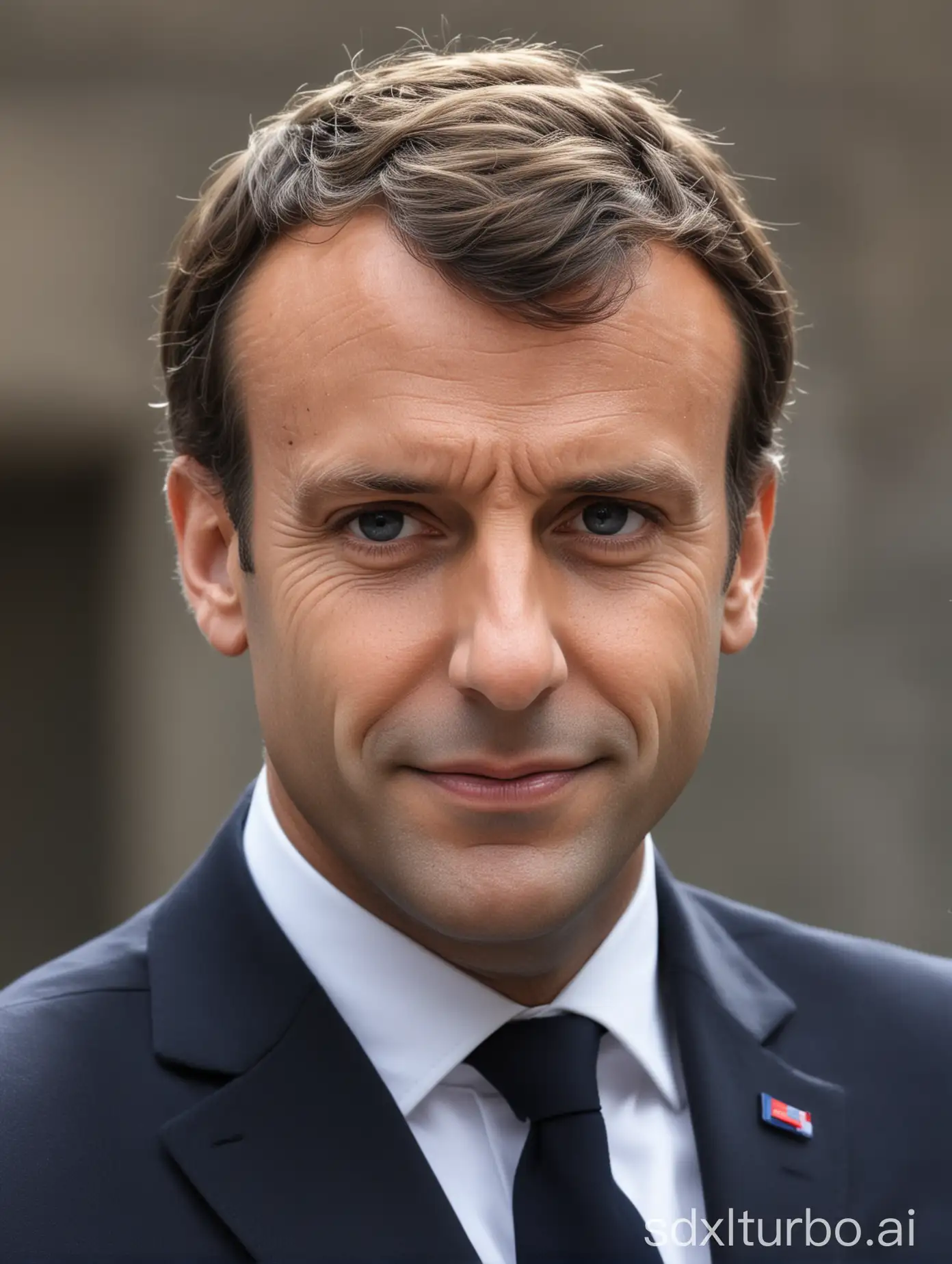 The french president Emmanuel Macron.