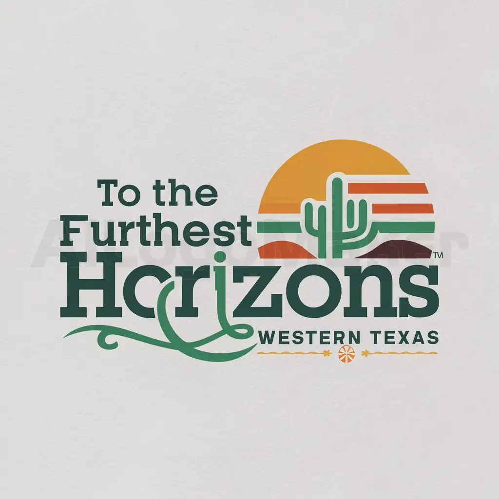 LOGO-Design-For-Furthest-Horizons-Western-Texas-Sun-Horizon-with-Hispanic-Culture-Theme