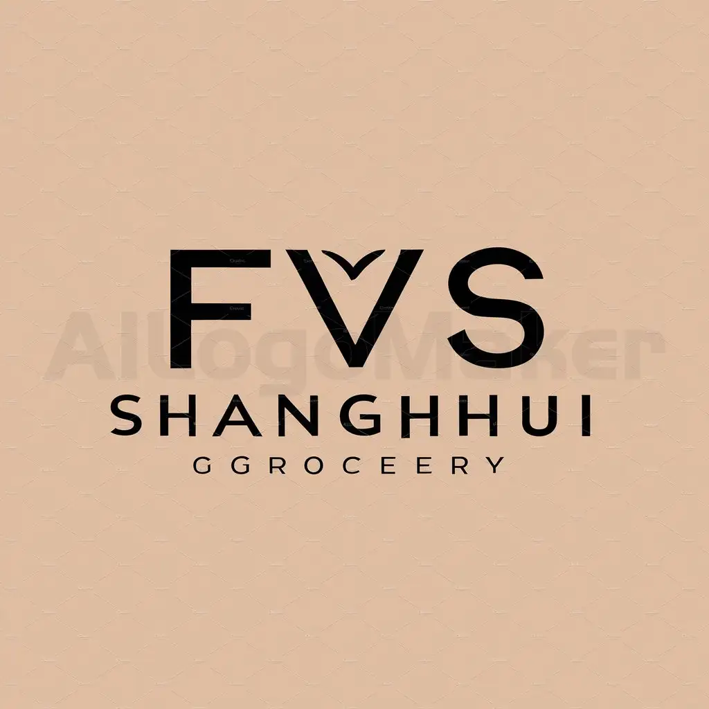 a logo design,with the text " Shanghui Grocery", main symbol:FVS,Moderate,be used in  Internet

(As the input is already in English, it remains unchanged.) industry,clear background