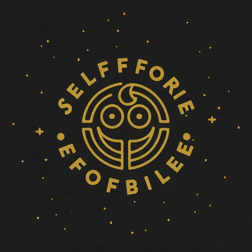 a logo design,with the text "Self Forte'", main symbol:happiness, success, wealth, popularity, smart,complex,clear background