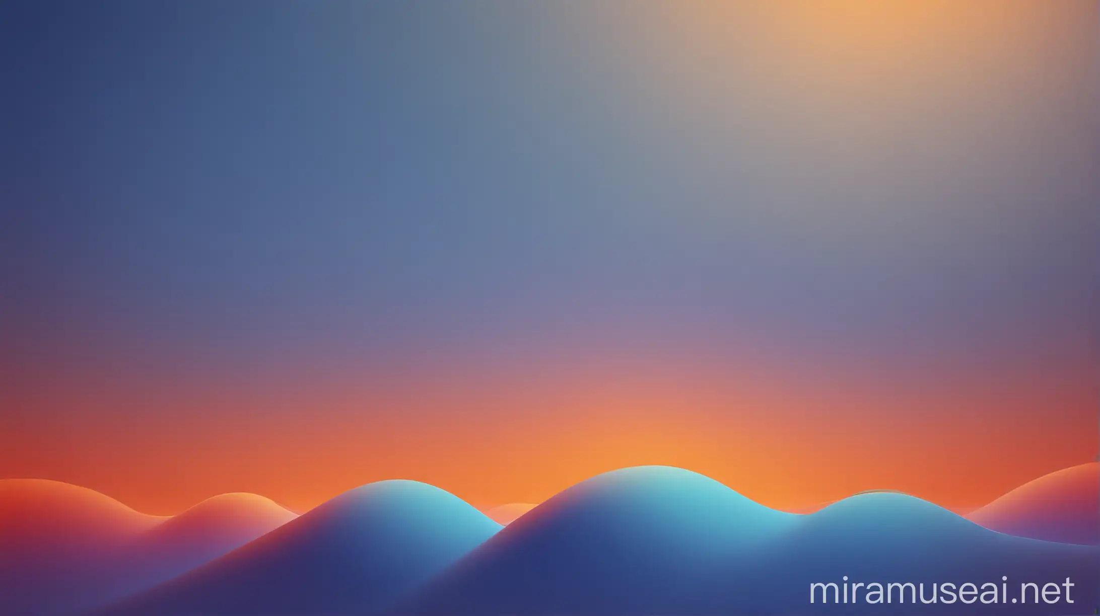 A gradient background transitioning from vibrant blue at the top to energetic orange at the bottom, symbolizing growth and transformation.
