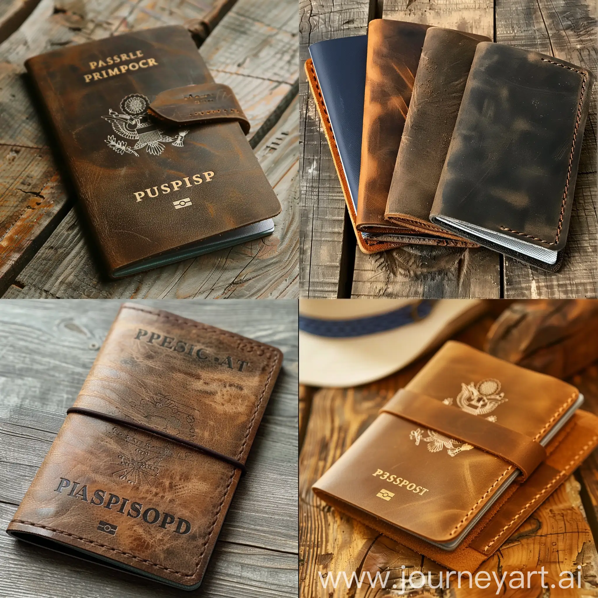Leather-Passport-Holder-Product-on-Display