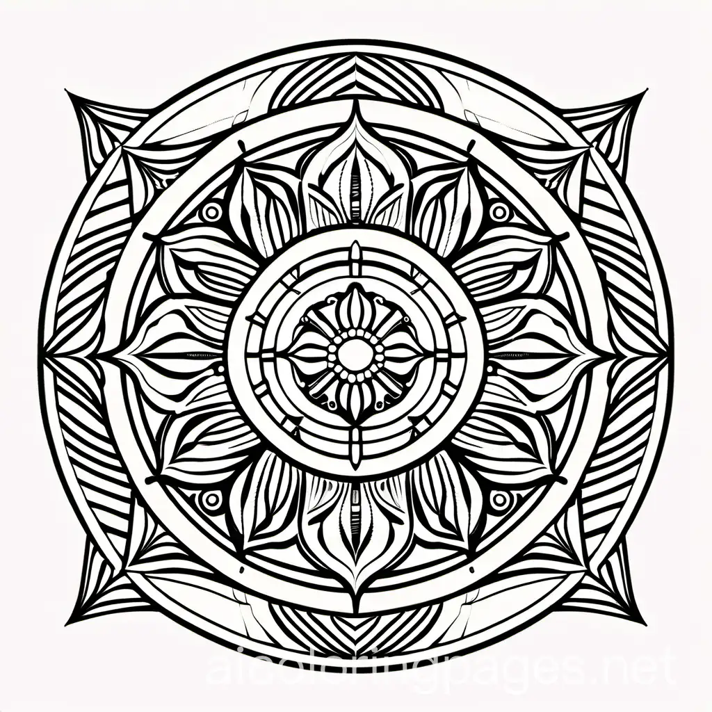 Simple-Mandala-Coloring-Page-Minimalist-Black-and-White-Design-for-Easy-Coloring