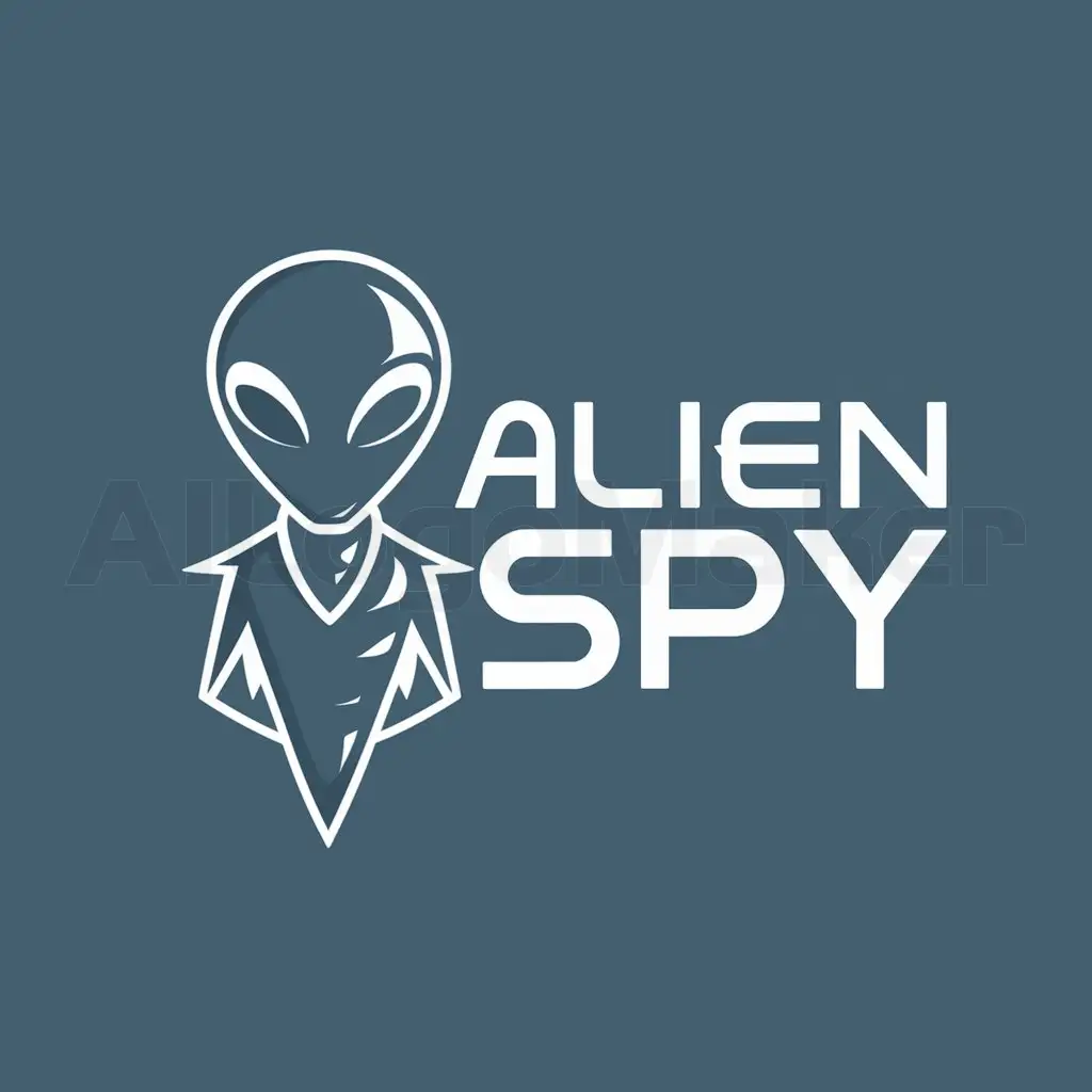 a logo design,with the text "Alien Spy", main symbol:Spy,Moderate,clear background